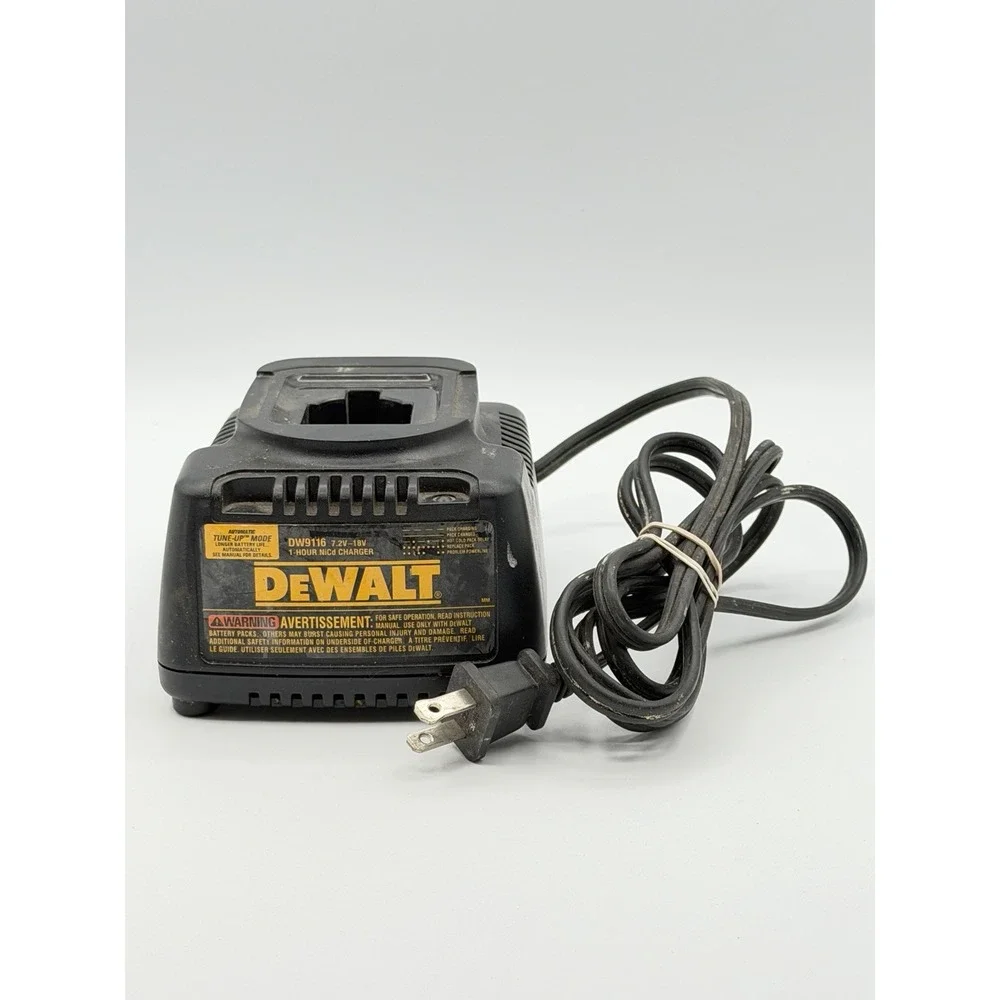 DEWALT DW9116 Pod Battery Charger 7.2 To 18v NOT WORKING FOR PARTS ONLY